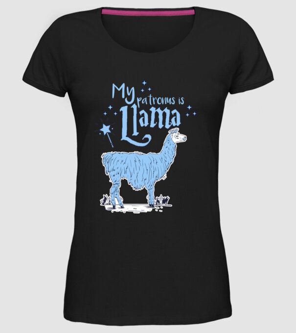 My patronus is Llama model negru pe tricou