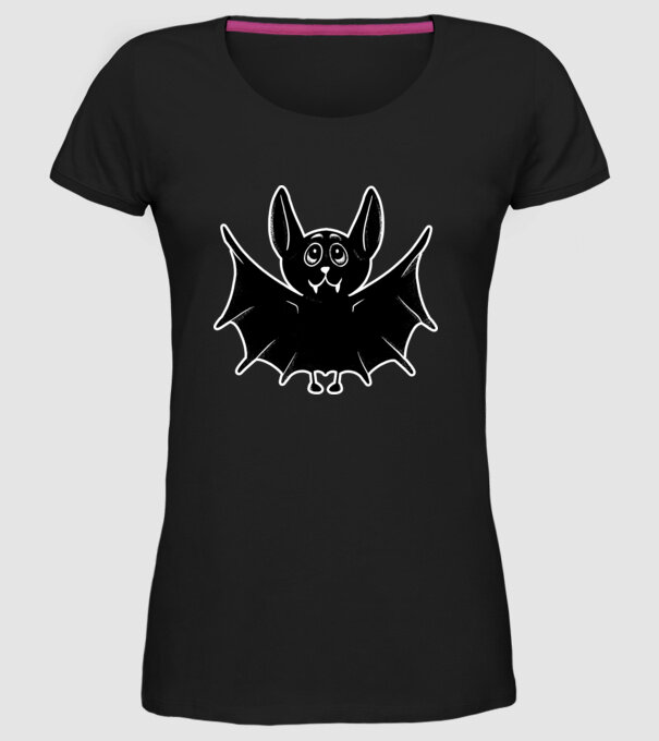 Liliac foarte drăguț model negru pe tricou