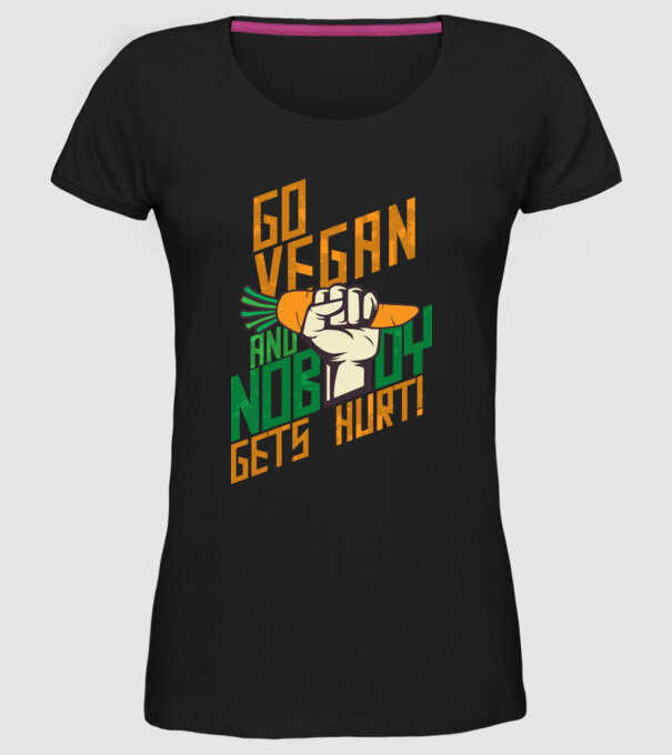 nobody get hurt vegan model negru pe tricou