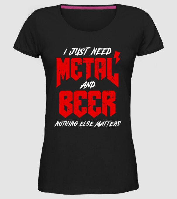 Nothing else matters model negru pe tricou