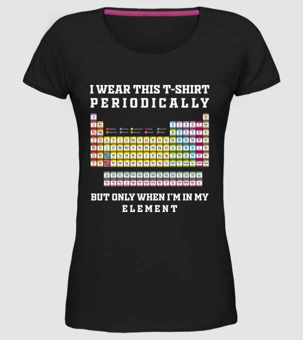 Periodically model negru pe tricou