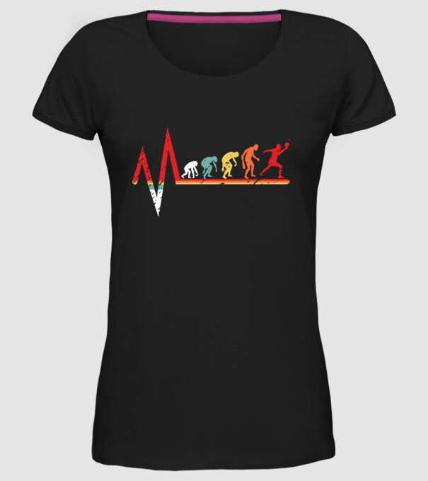 Evoluție ping-pong model negru pe tricou