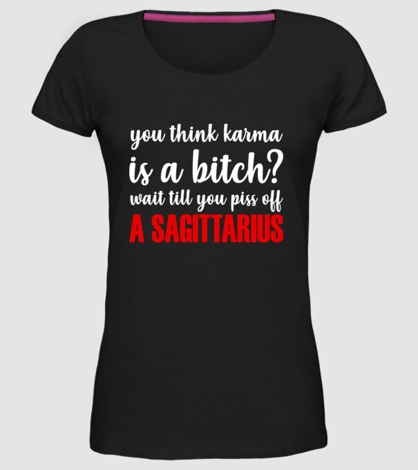 Piss of a SAGITTARIUS model negru pe tricou