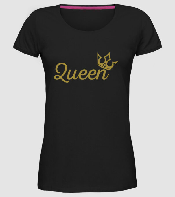 Queen model negru pe tricou