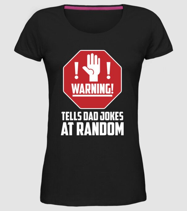 Random dad jokes model negru pe tricou
