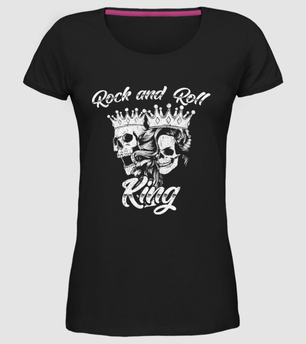 RNR KING model negru pe tricou