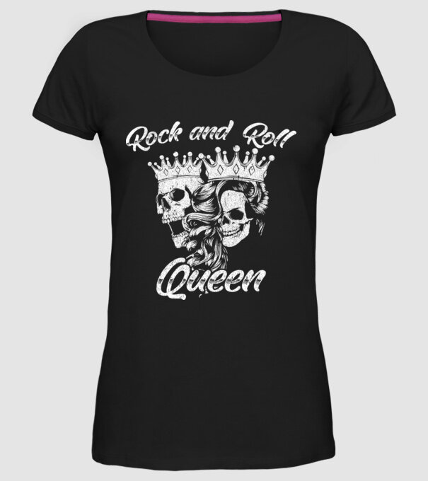 RNR QUEEN model negru pe tricou