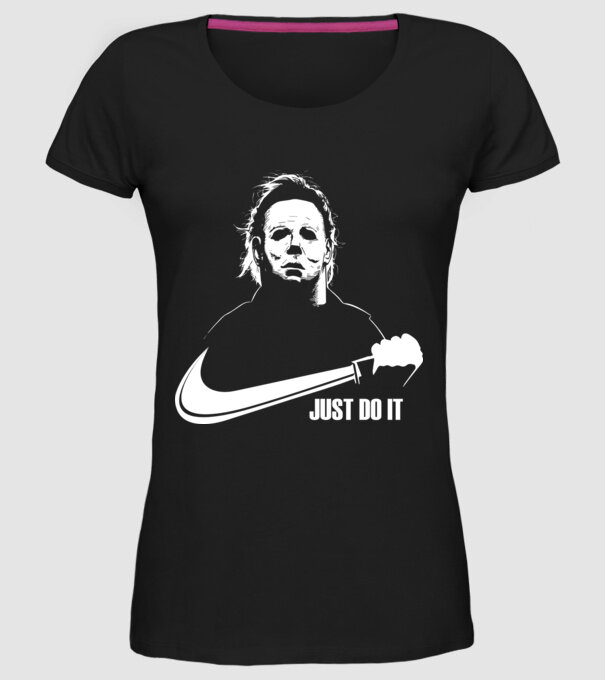 Serial killer model negru pe tricou