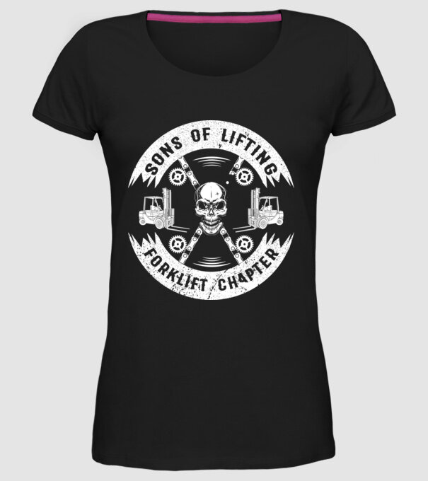 SONS OF LIFTING model negru pe tricou