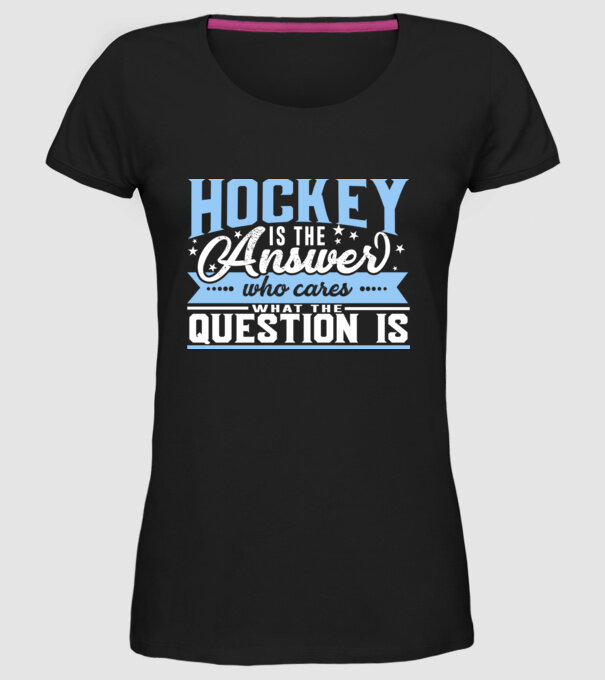 Sport is the answer HOCHEIST model negru pe tricou