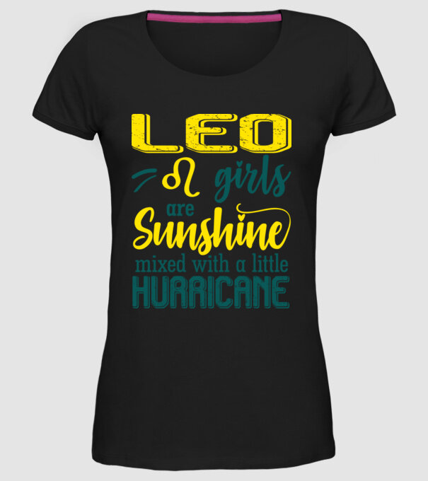 Sunshine with Hurricane LEO model negru pe tricou