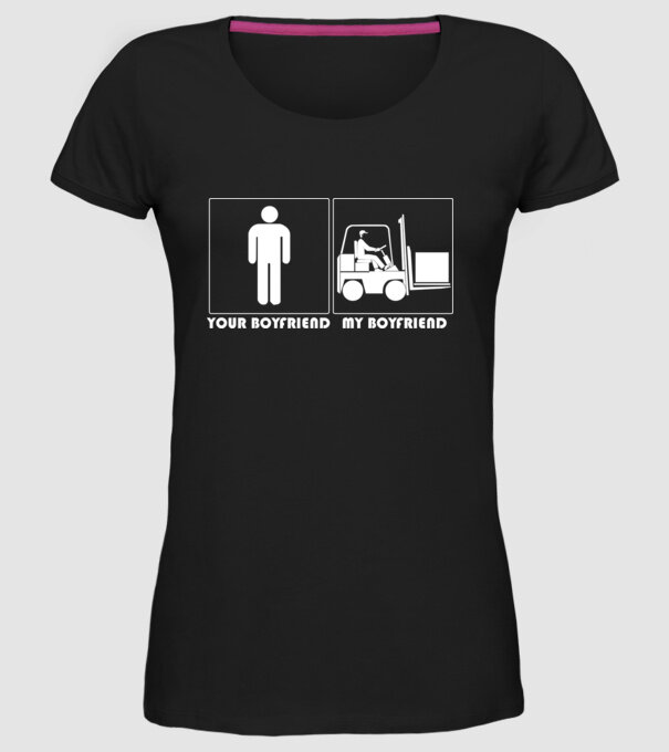 Your BYFRND MBYFRND model negru pe tricou