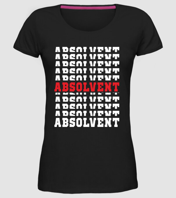 absolvent 2022 model negru pe tricou