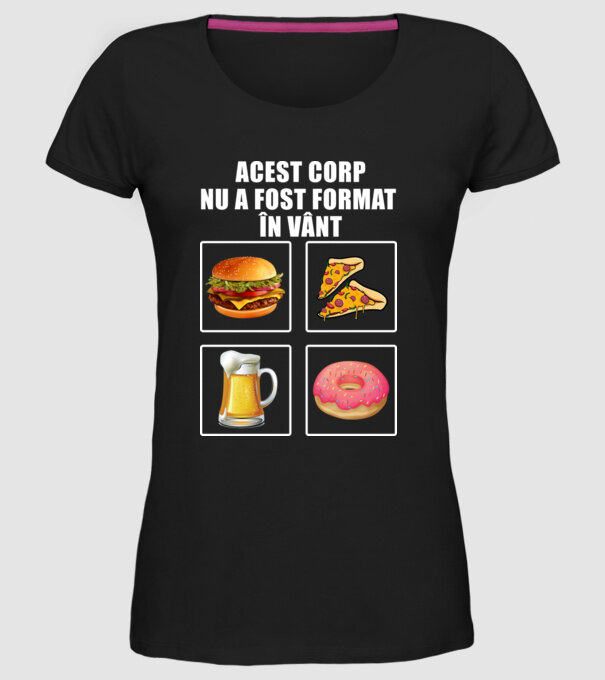 acest corp nu a fost format în vânt model negru pe tricou