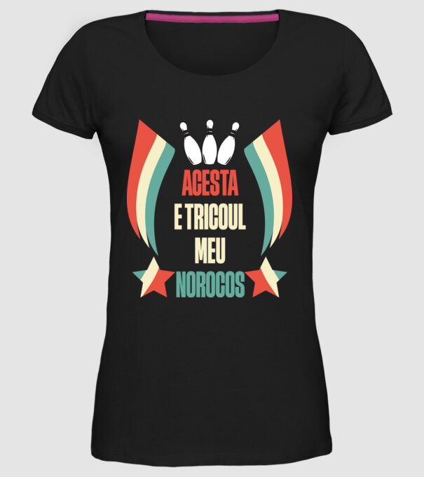 acesta e tricoul meu norocos model negru pe tricou