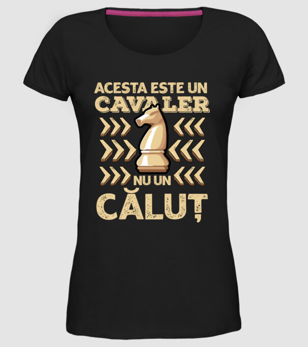 Acesta este un cavaler, nu un căluț model negru pe tricou