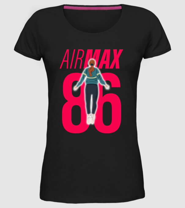air max 86 stranger things model negru pe tricou