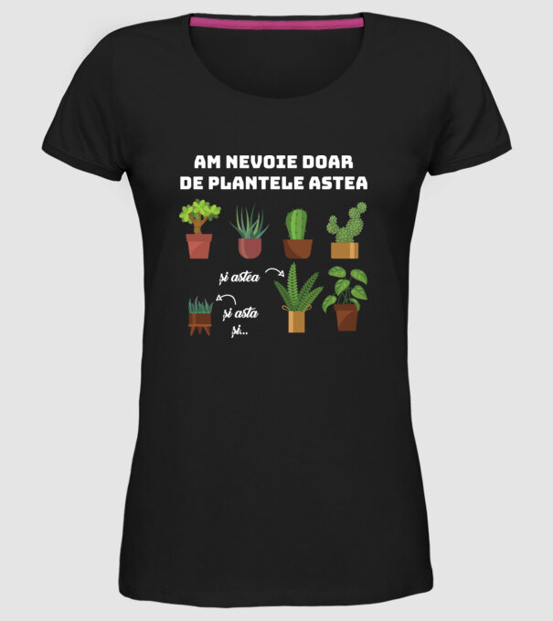 am nevoie doar de plantele astea model negru pe tricou