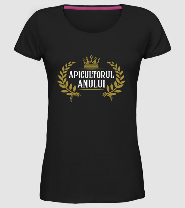 apicultorul anului model negru pe tricou
