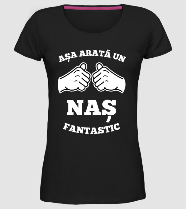 Așa arată un naș fantastic model negru pe tricou