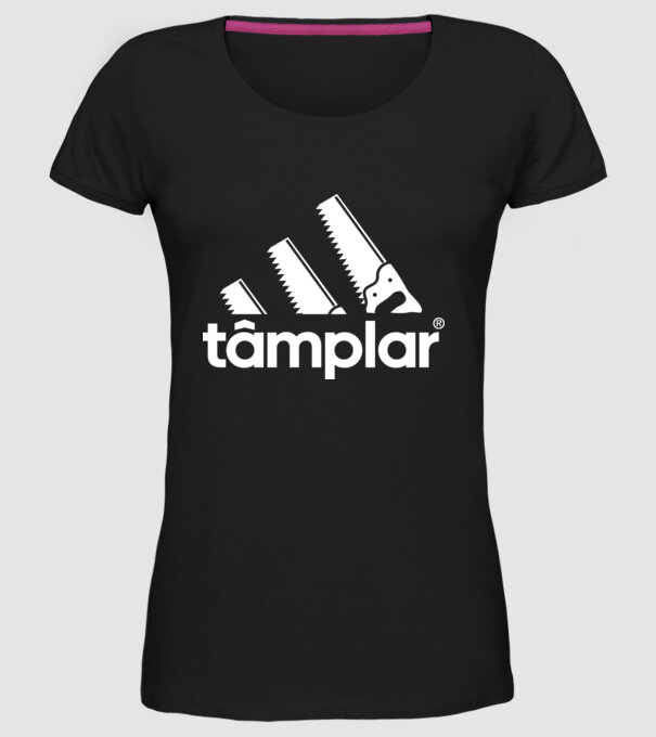 tâmplar model negru pe tricou