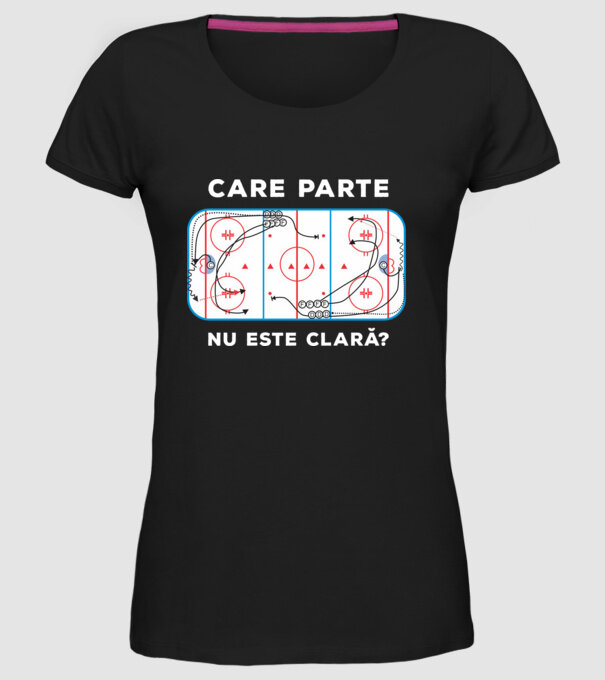 Care parte nu este clară? model negru pe tricou