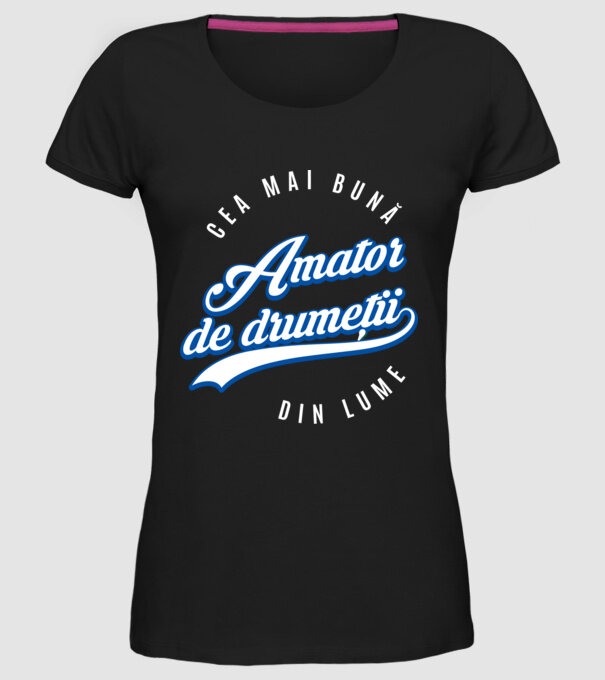 Cea mai bună amator de drumeții din lume model negru pe tricou