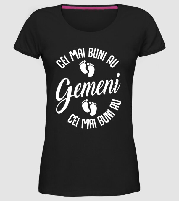 Cei mai buni au gemeni model negru pe tricou