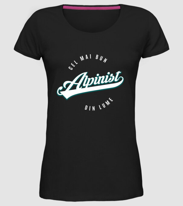 Cel mai bun alpinist din lume model negru pe tricou