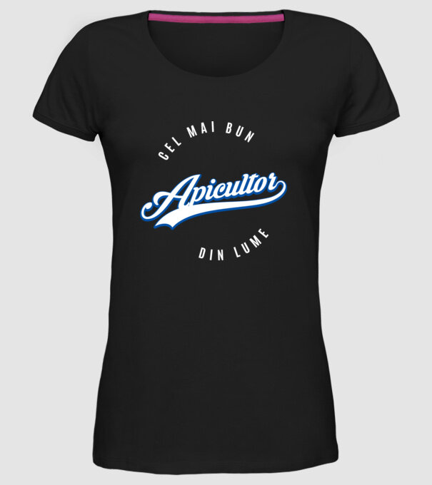 Cel mai bun APICULTOR din lume model negru pe tricou