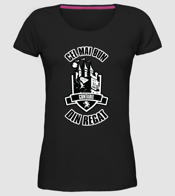 Cel mai bun contabil din regat model negru pe tricou