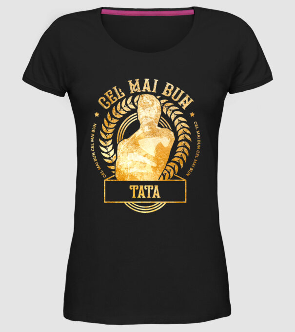 Cel mai bun tată model negru pe tricou