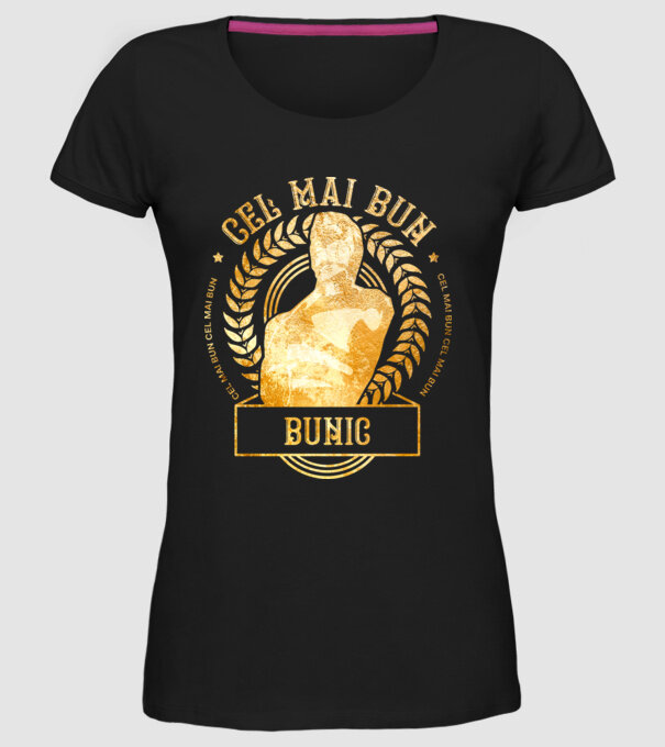 Cel mai bun bunic model negru pe tricou