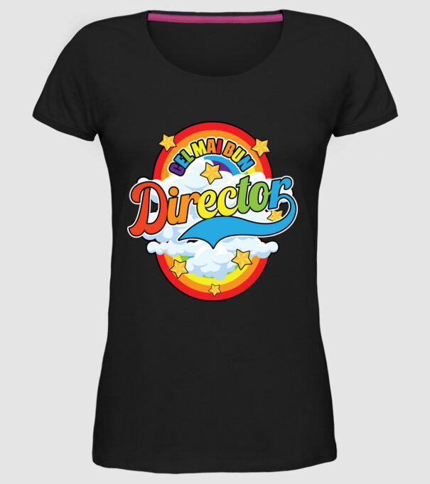 Cel mai bun director model negru pe tricou