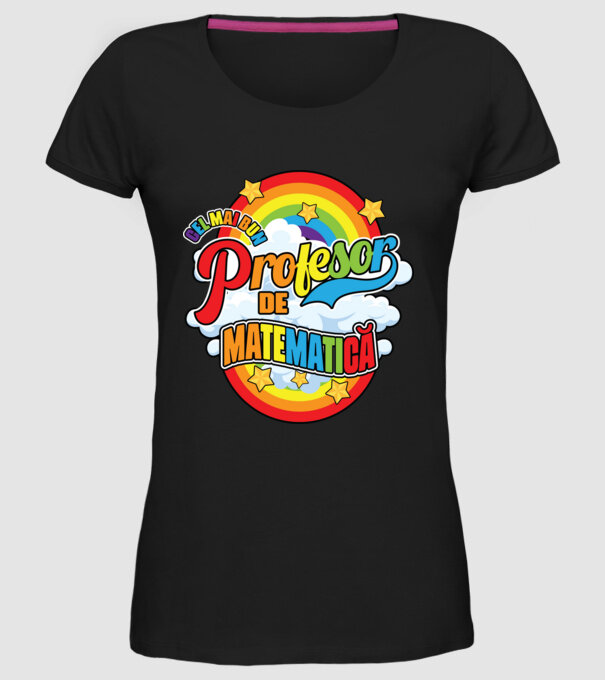 Cel mai bun matematică model negru pe tricou