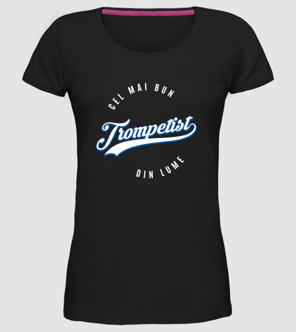 Cel mai bun trompetist din lume model negru pe tricou