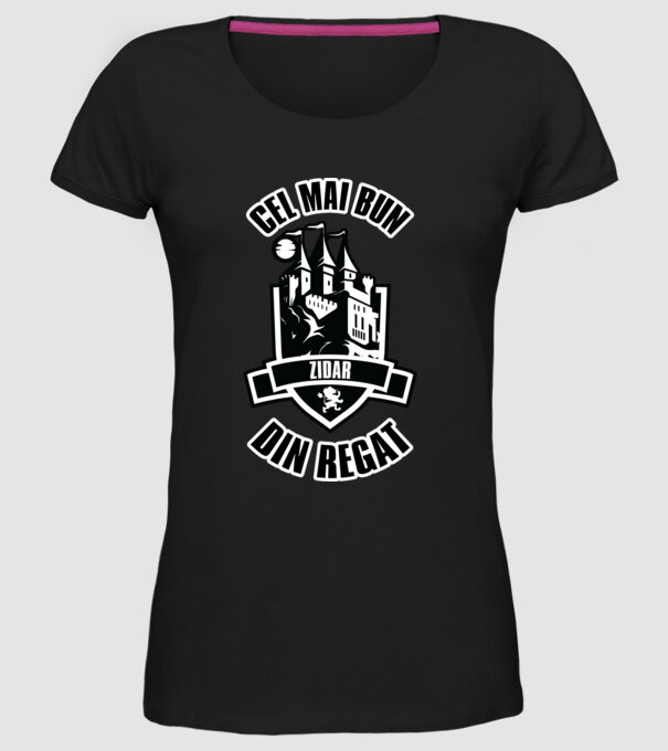 Cel mai bun zidar din regat model negru pe tricou