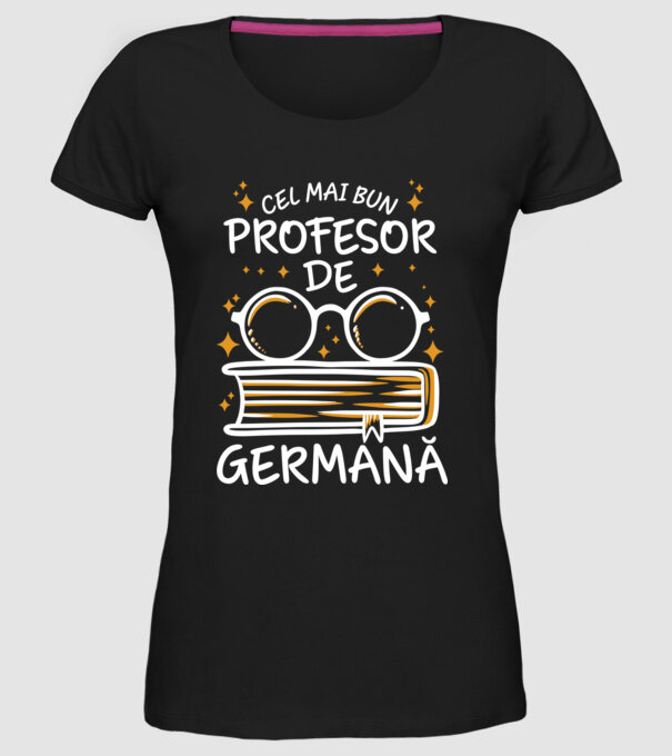 Cel mai profesor germană model negru pe tricou