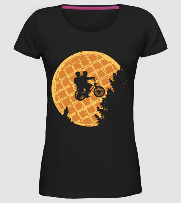 cookie moon stranger things model negru pe tricou