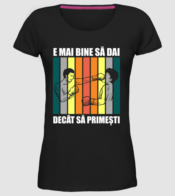 E mai bine să dai decât să primești model negru pe tricou