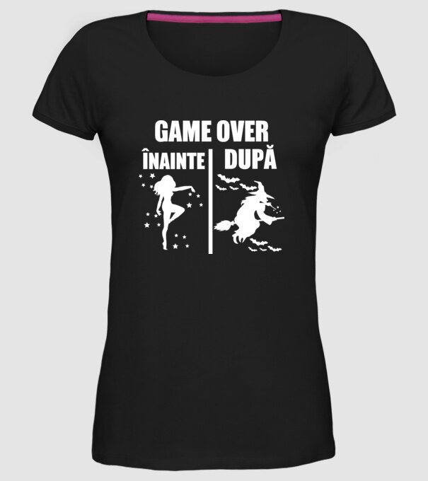 înainte - după model negru pe tricou