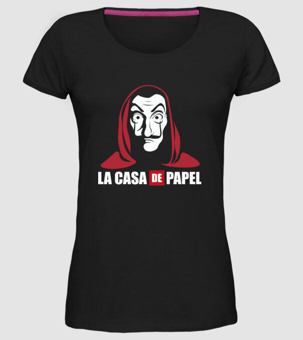 la cas de papel logo model negru pe tricou