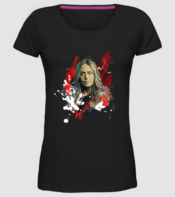 lisboa poster model negru pe tricou