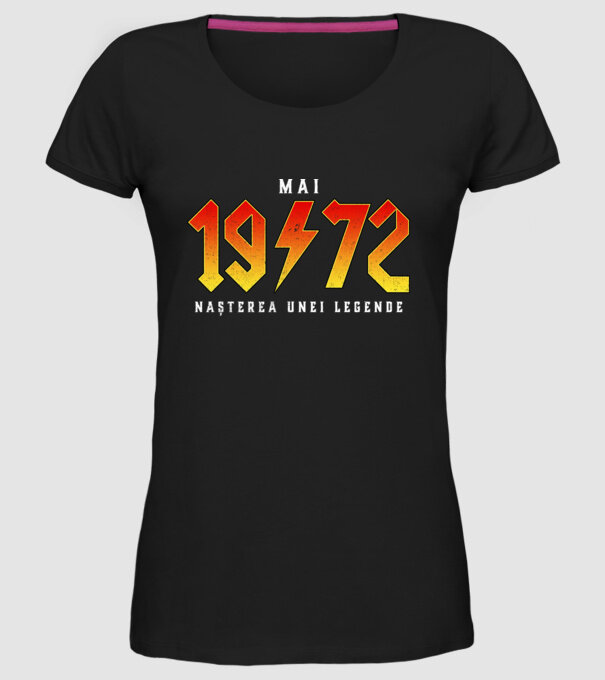 Mai - 1972 - nașterea unei legende model negru pe tricou