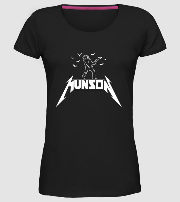 munson parody stranger things model negru pe tricou
