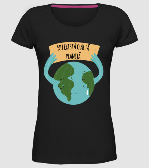 nu există o altă planetă model negru pe tricou