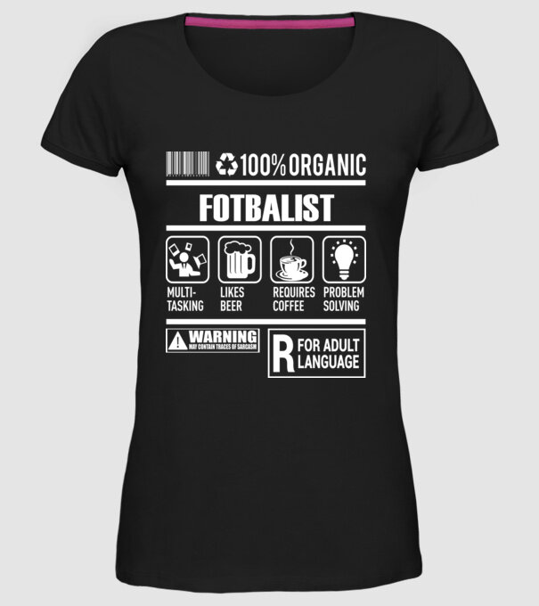 FOTBALIST model negru pe tricou