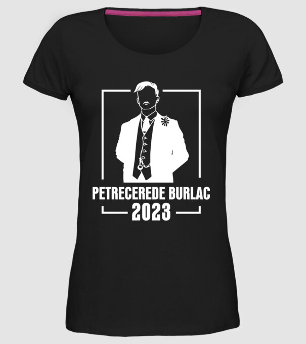 Petrecere de burlac model negru pe tricou