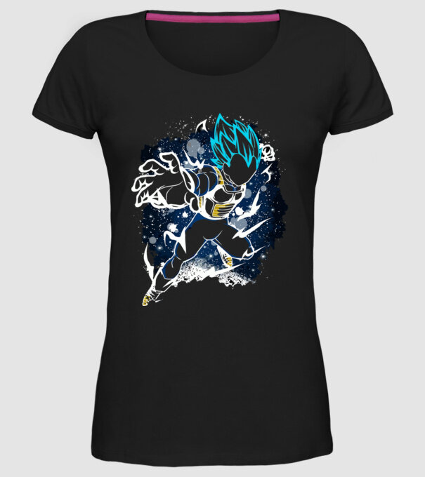 prince vegeta dragonball model negru pe tricou