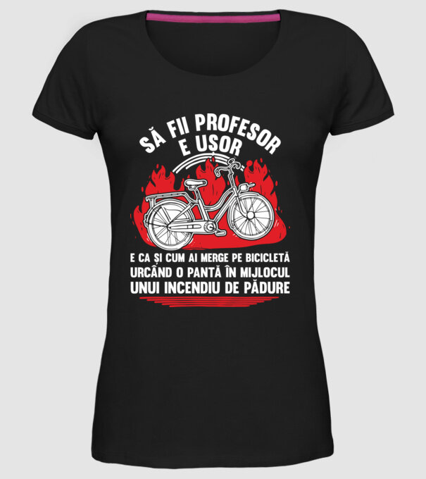 Să fii profesor e ușor model negru pe tricou
